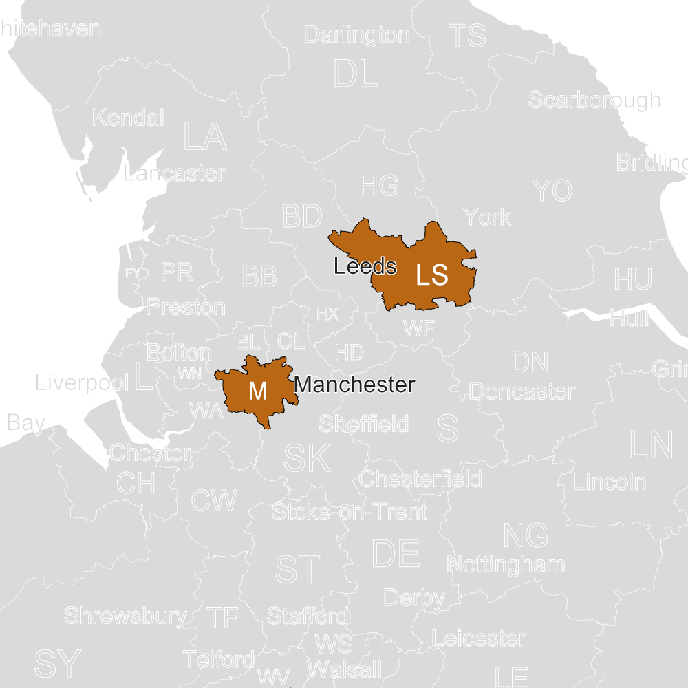 Michelle Lowe Postcode map