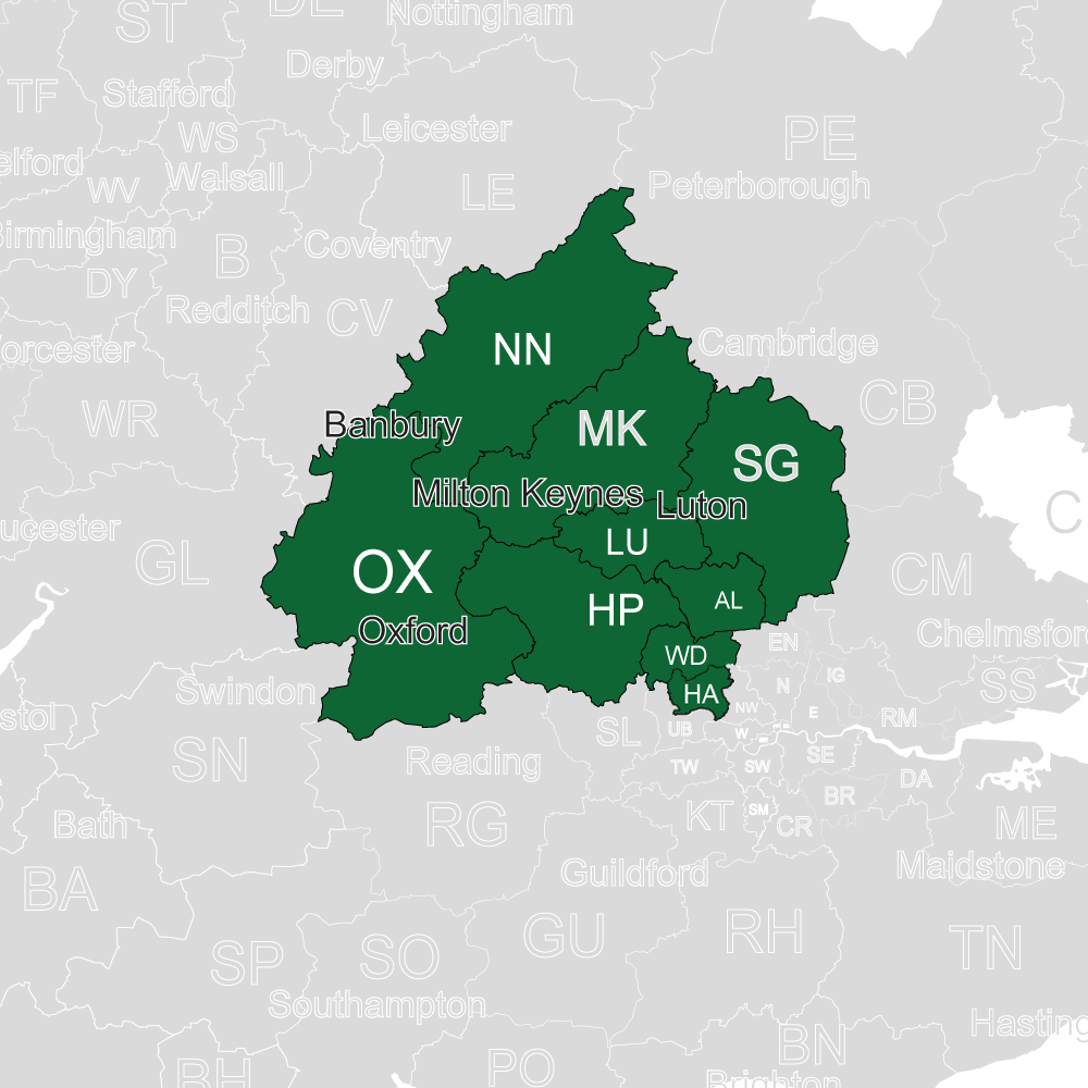Gary Hawtin postcodes home counties